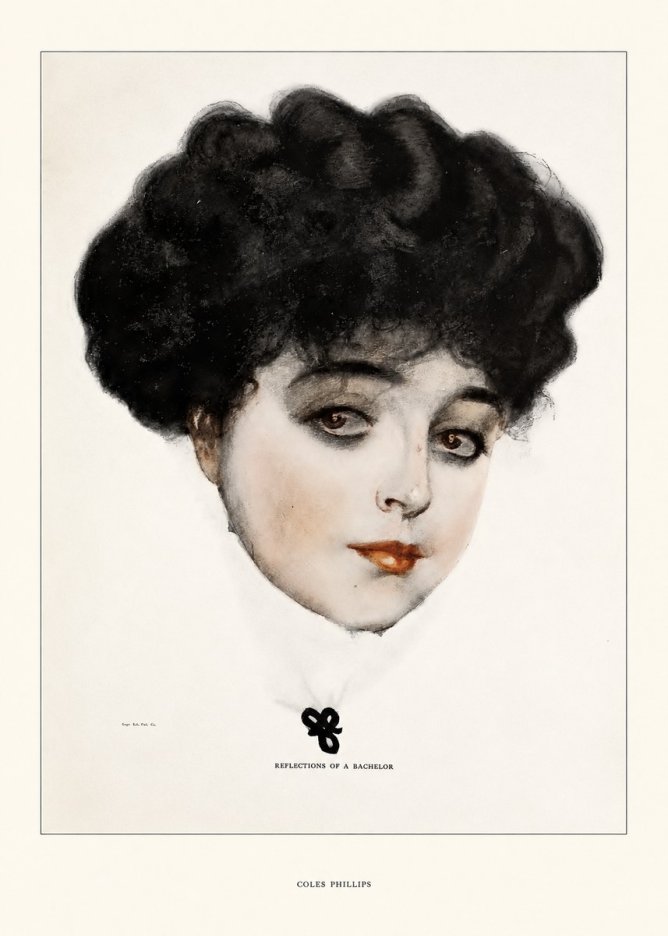 Coles Phillips Reflections of a Bachelor No5 - Poster