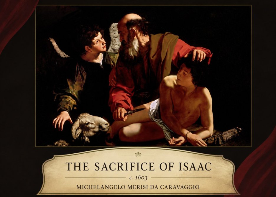 Michelangelo Merisi da Caravaggio The Sacrifice of Isaac III No4 - Poster