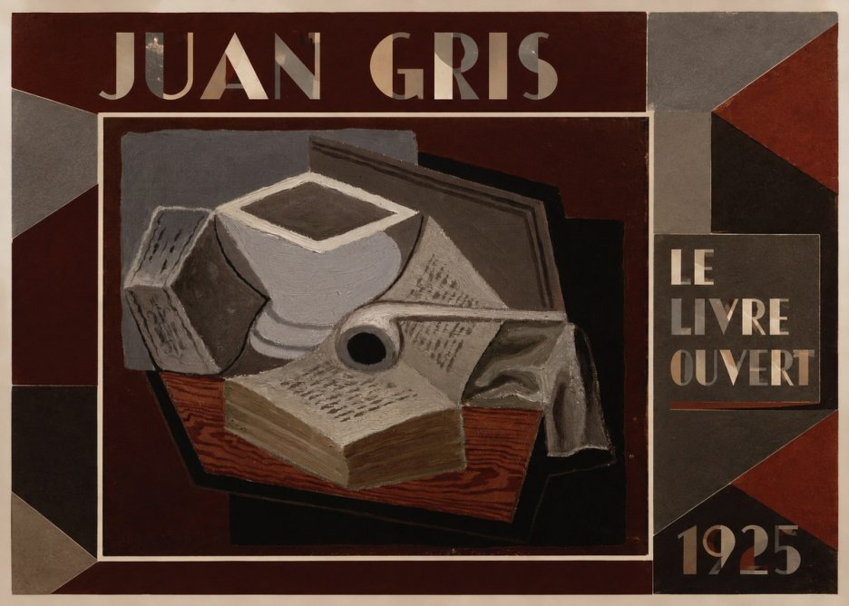 Juan Gris Le Livre Ouvert No1 - Poster