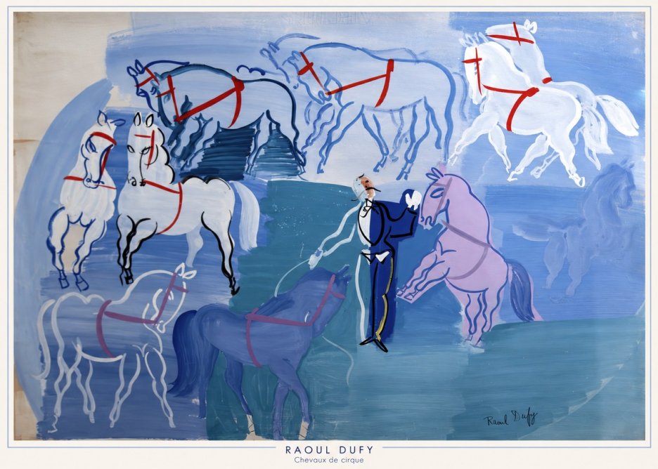 Raoul Dufy Chevaux De Cirque No6 - Poster