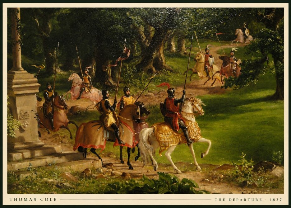Thomas Cole The Departure III No5 - Poster