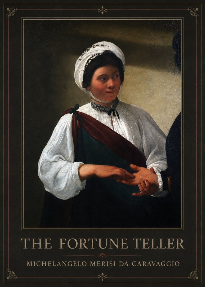 Michelangelo Merisi da Caravaggio The Fortune Teller IV No1 - Poster