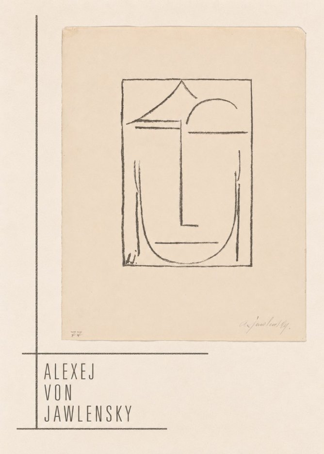 Alexej von Jawlensky Abstract Head No2 - Poster