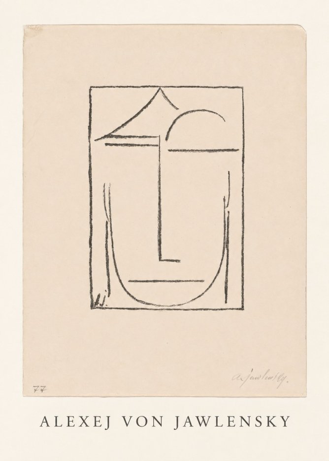 Alexej von Jawlensky Abstract Head No4 - Poster