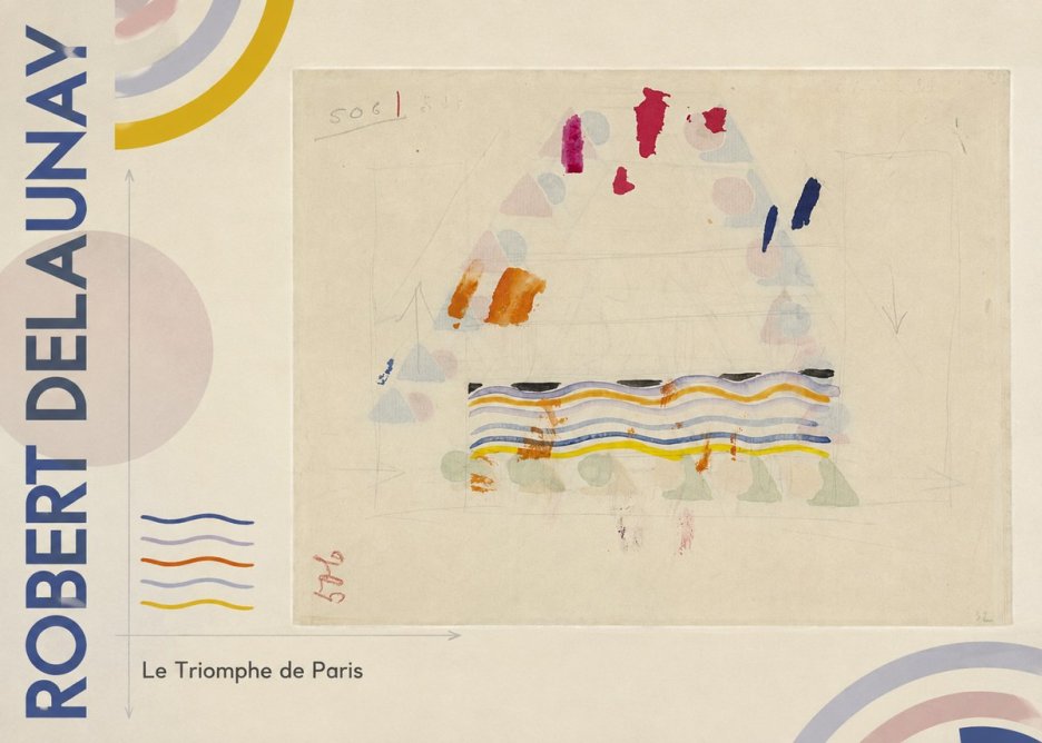 Robert Delaunay Le Triomphe De Paris V No5 - Poster