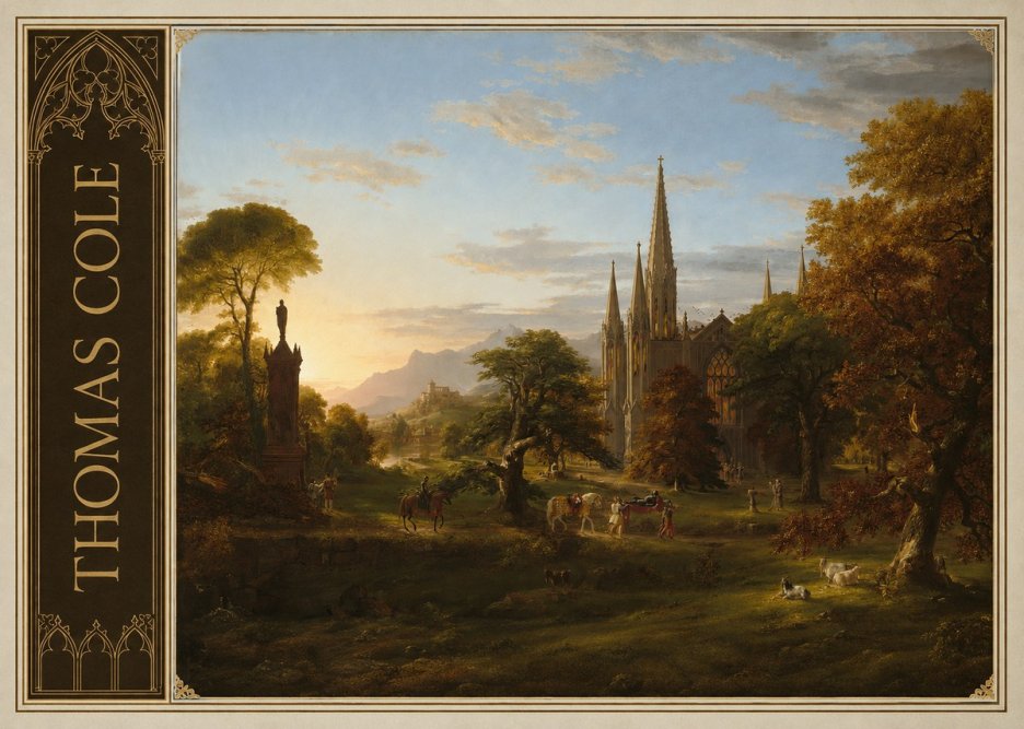 Thomas Cole The Architect's Dream No2 - Poster