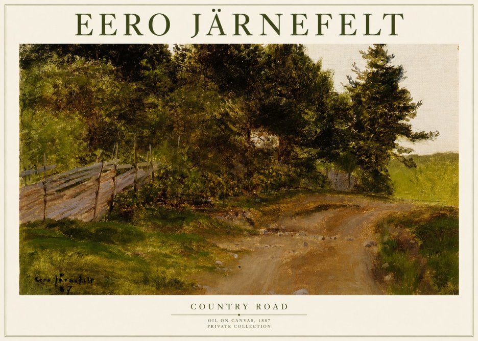 Eero Järnefelt Country Road No1 - Poster