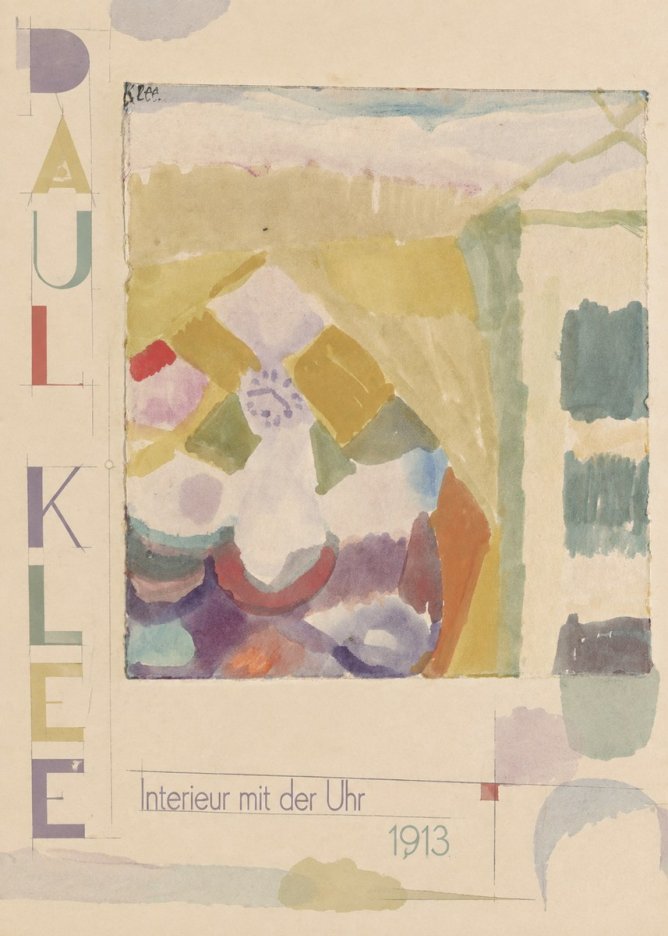 Paul Klee Interieur Mit Der Uhr II No5 - Poster
