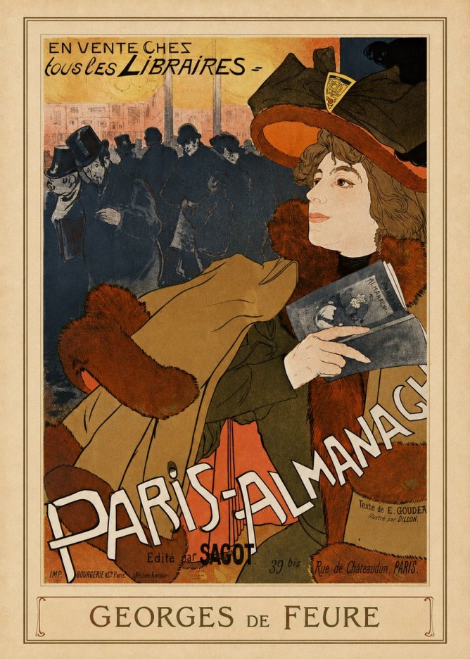 Georges de Feure Paris-almanach II No3 - Poster