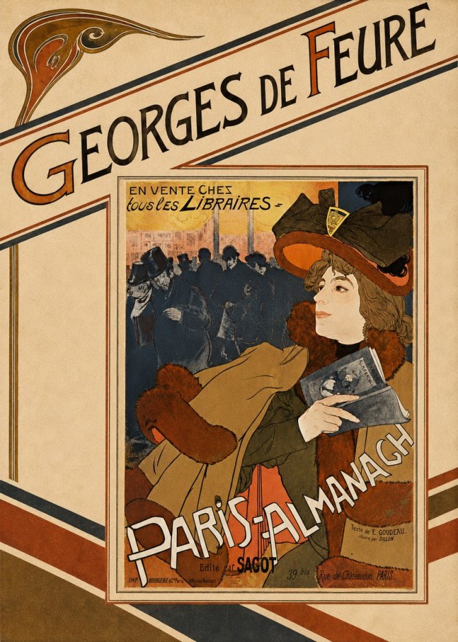 Georges de Feure Paris-almanach II No5 - Poster