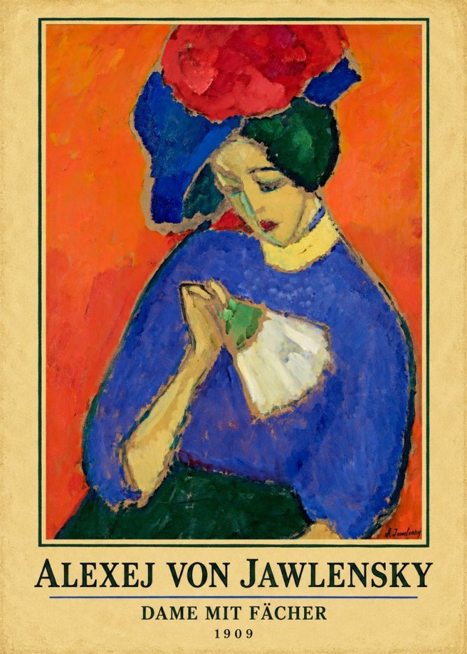 Alexej von Jawlensky Dame Mit Fächer No4 - Poster