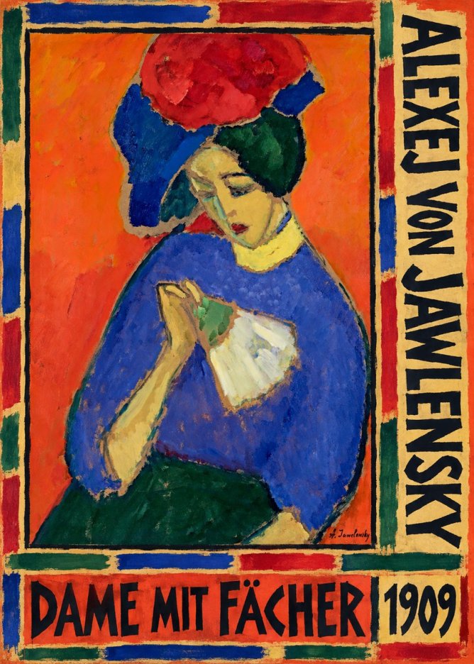 Alexej von Jawlensky Dame Mit Fächer No5 - Poster