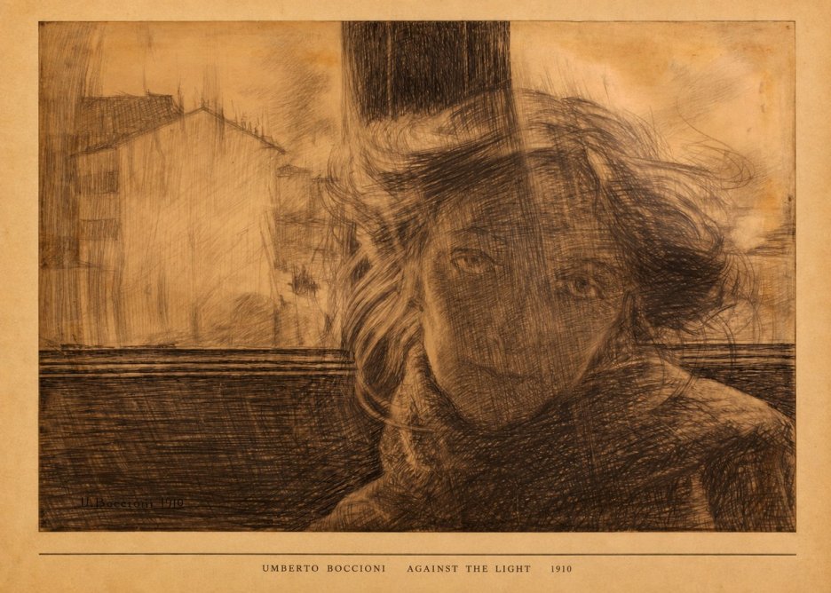 Umberto Boccioni Against the Light No5 - Poster