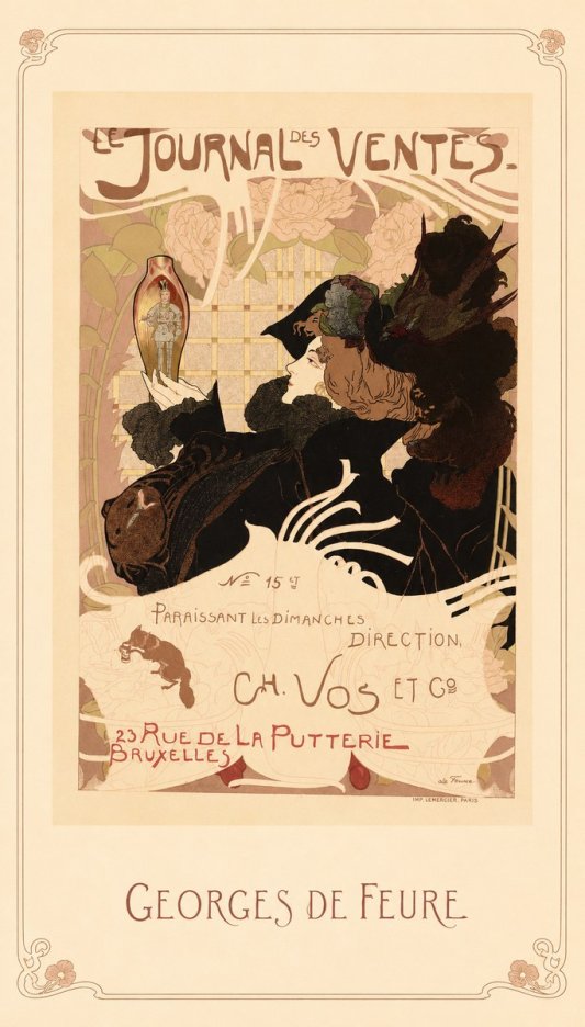 Georges de Feure Le Journal Des Ventes No1 - Poster