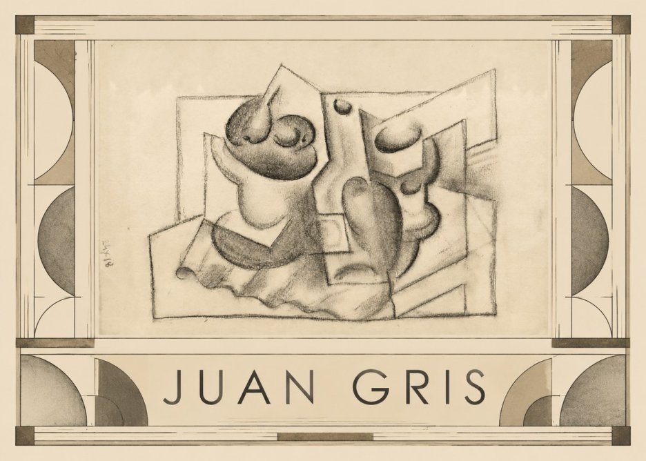 Juan Gris Nature Morte (Bouteille Et Fruit) No6 - Poster