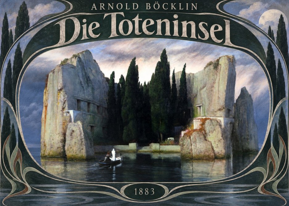 Arnold Böcklin Die Toteninsel VII No6 - Poster