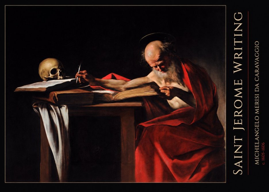 Michelangelo Merisi da Caravaggio Saint Jerome Writing IV No5 - Poster