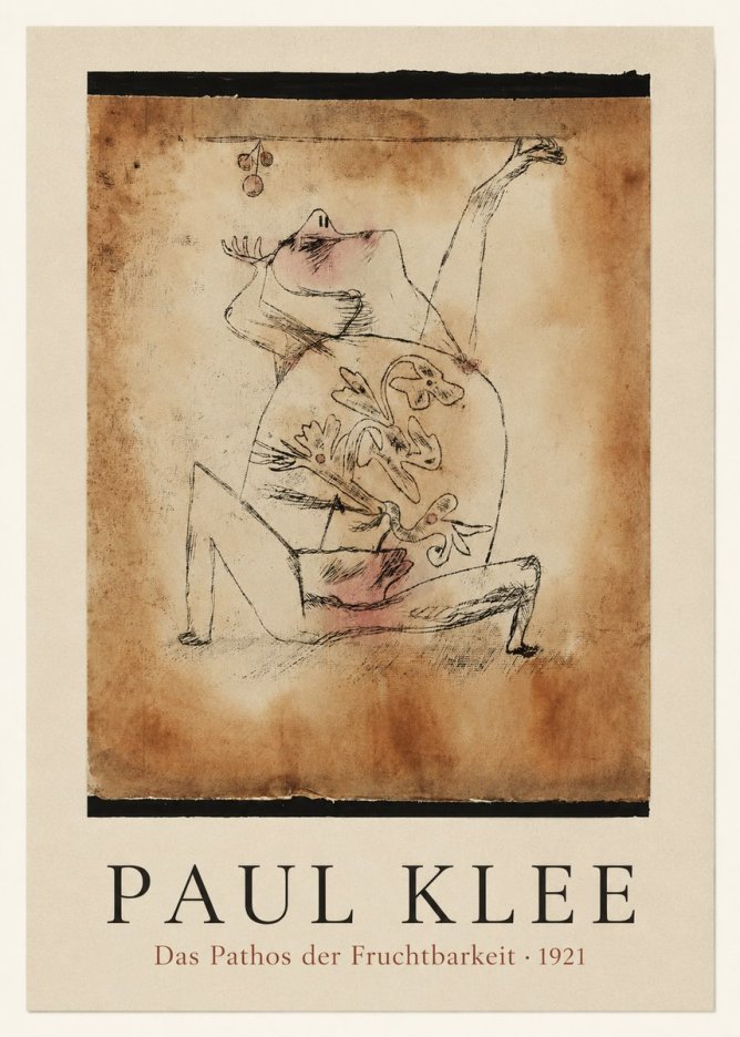 Paul Klee Das Pathos Der Fruchtbarkeit No3 - Poster