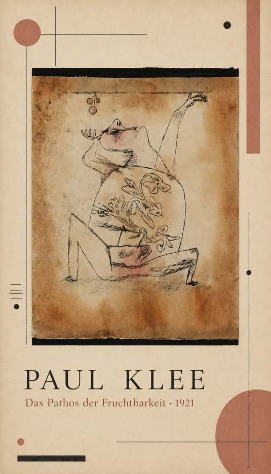 Paul Klee Das Pathos Der Fruchtbarkeit No4 - Poster