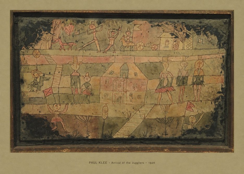 Paul Klee Arrival of the Jugglers No4 - Poster