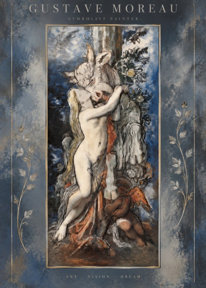 Gustave Moreau Europe and the Bull No5 - Poster