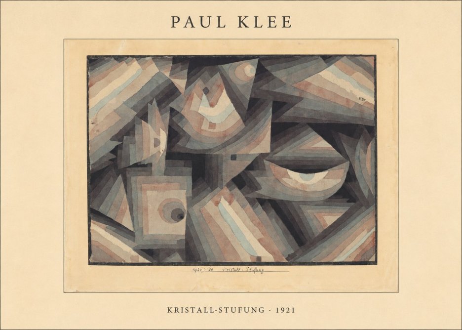Paul Klee Kristall-stufung II No4 - Poster