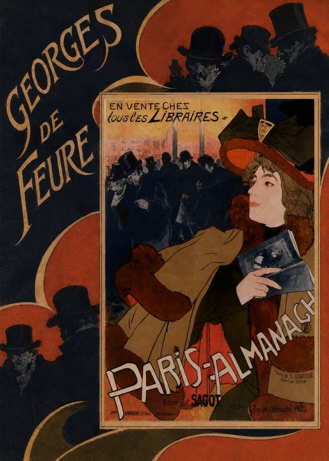 Georges de Feure Paris-almanach IV No5 - Poster