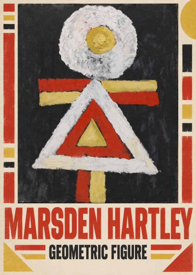 Marsden Hartley Geometric Figure No5 - Poster