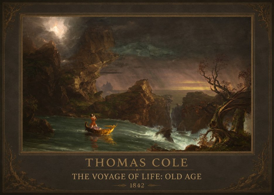 Thomas Cole The Voyage of Life: Old Age V No1 - Poster