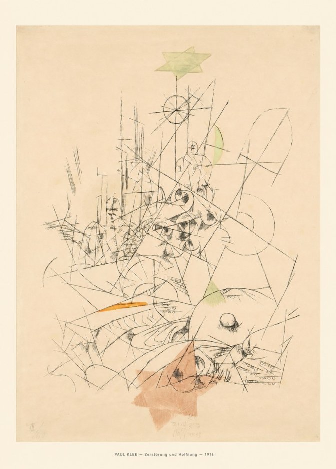Paul Klee Zerstörung Und Hoffnung II No6 - Poster