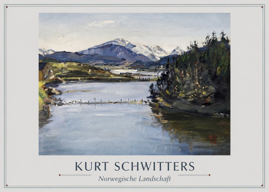 Kurt Schwitters Norwegische Landschaft No1 - Poster