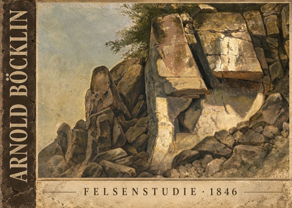 Arnold Böcklin Felsenstudie No3 - Poster