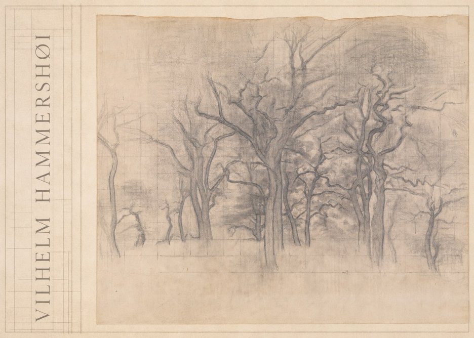Vilhelm Hammershøi Oak Trees No3 - Poster