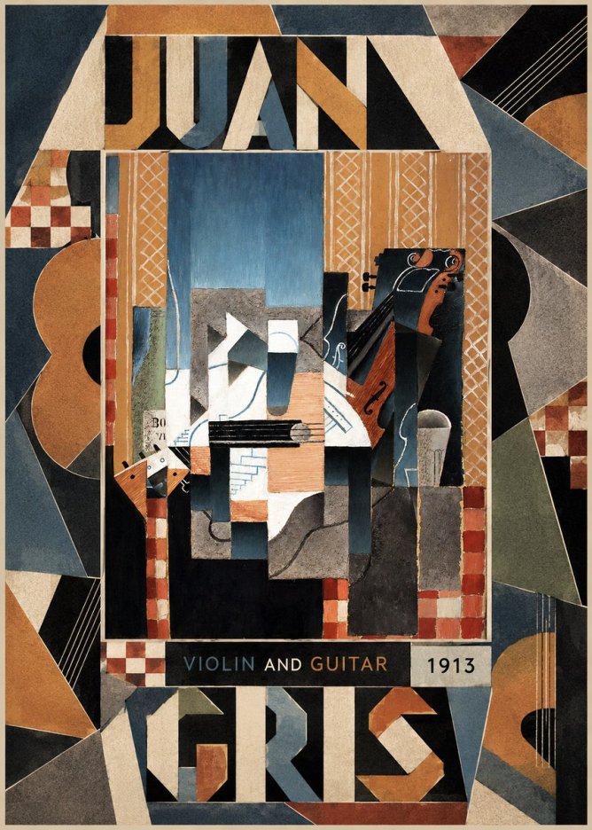 Juan Gris Violin and Guitar I No5 - Poster