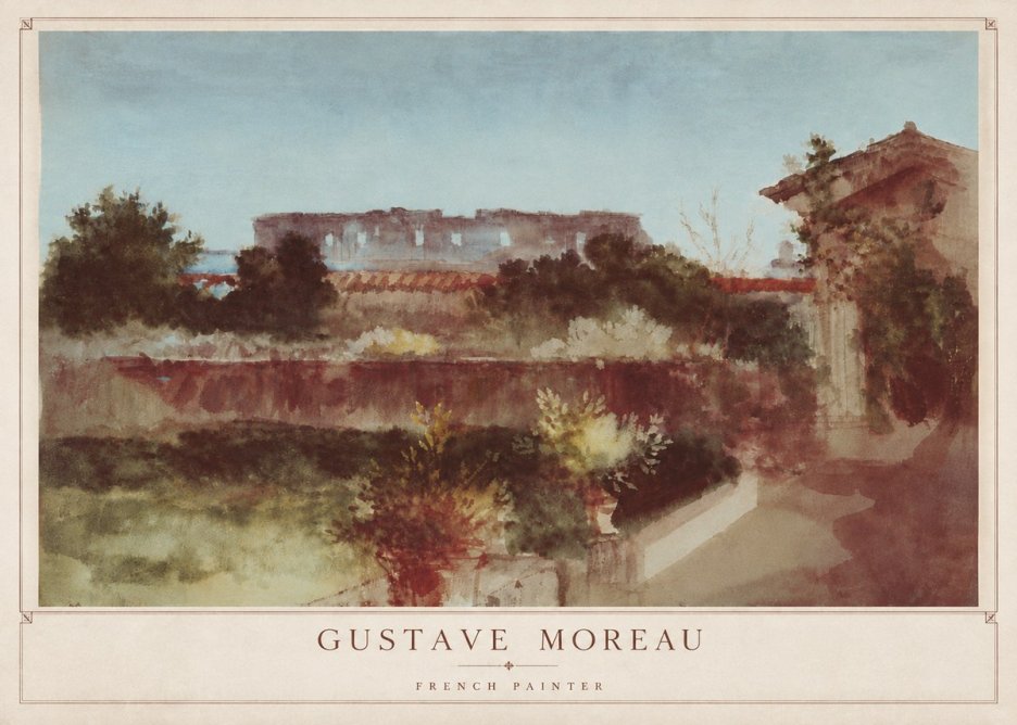 Gustave Moreau Rome No4 - Poster