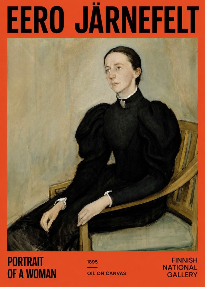 Eero Järnefelt Portrait of a Woman No2 - Poster