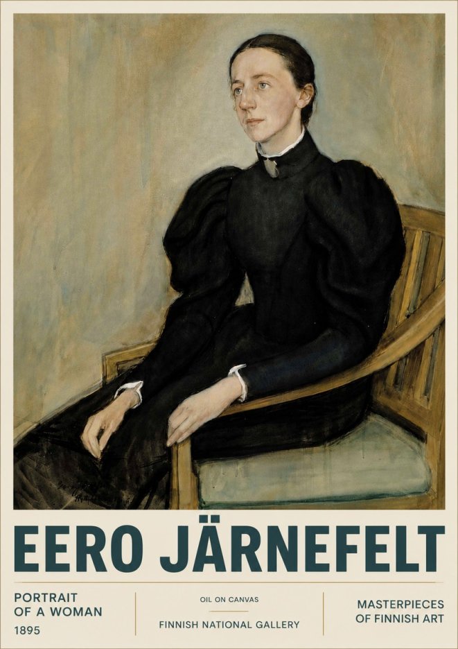 Eero Järnefelt Portrait of a Woman No4 - Poster