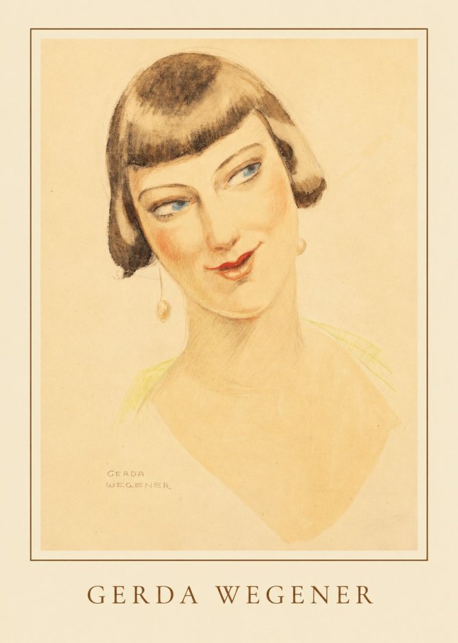 Gerda Wegener Portrait of a Lady No5 - Poster