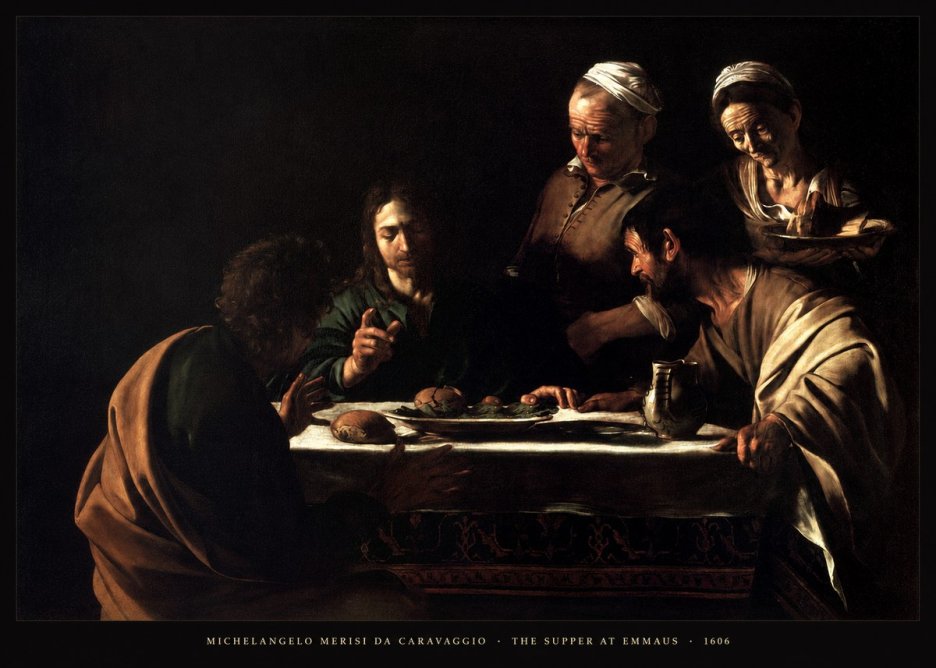 Michelangelo Merisi da Caravaggio The Supper at Emmaus II No4 - Poster