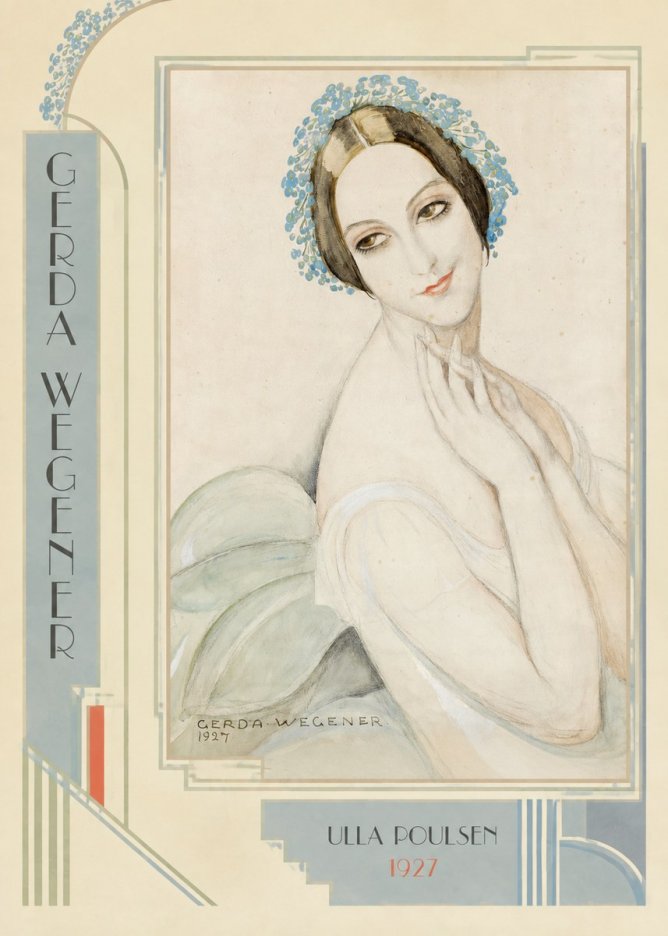 Gerda Wegener Ulla Poulsen No2 - Poster