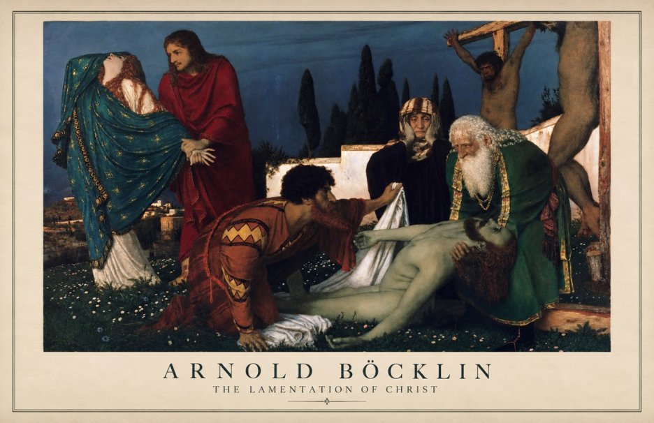 Arnold Böcklin The Lamentation of Christ No1 - Poster