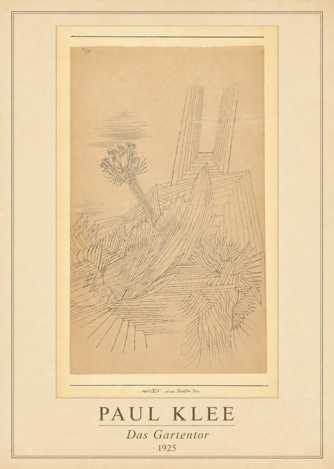 Paul Klee Das Gartentor II No1 - Poster