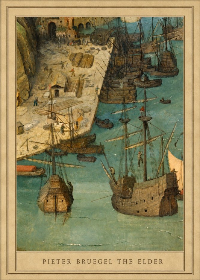 Pieter Bruegel A Port Scene No4 - Poster