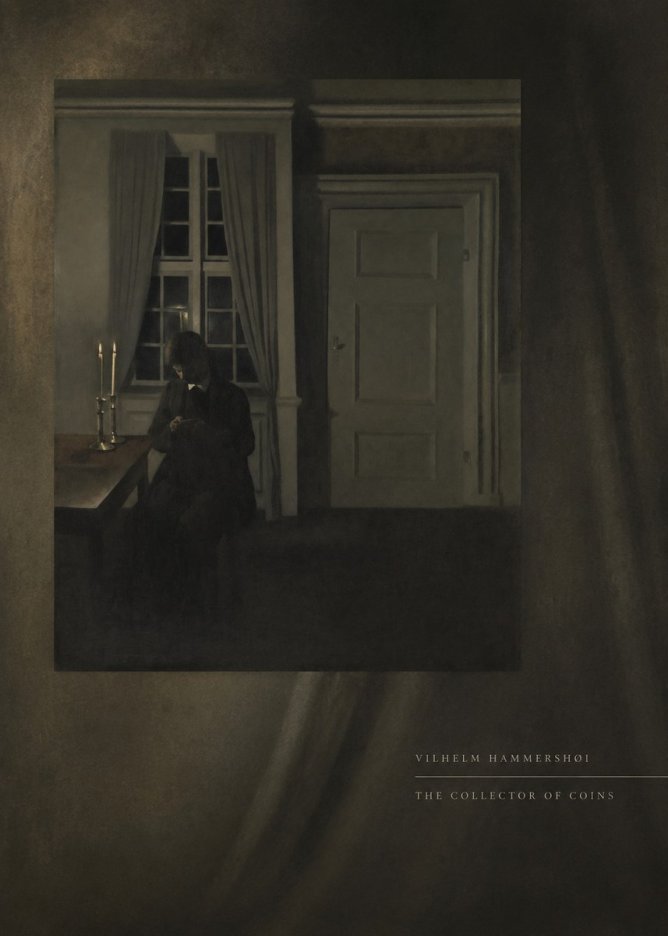 Vilhelm Hammershøi The Collector of Coins No5 - Poster