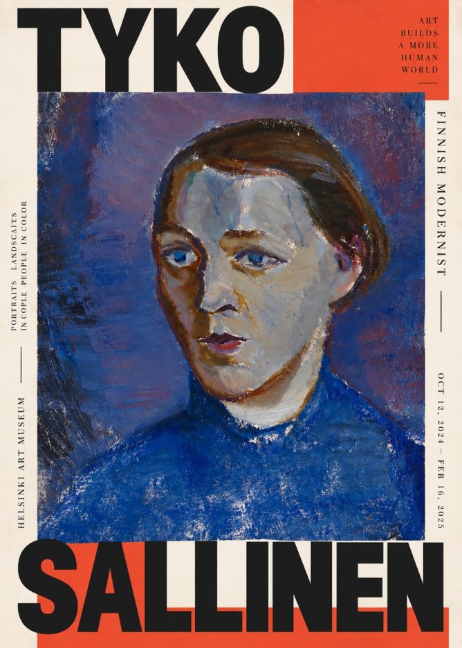 Tyko Sallinen Portrait II No4 - Poster
