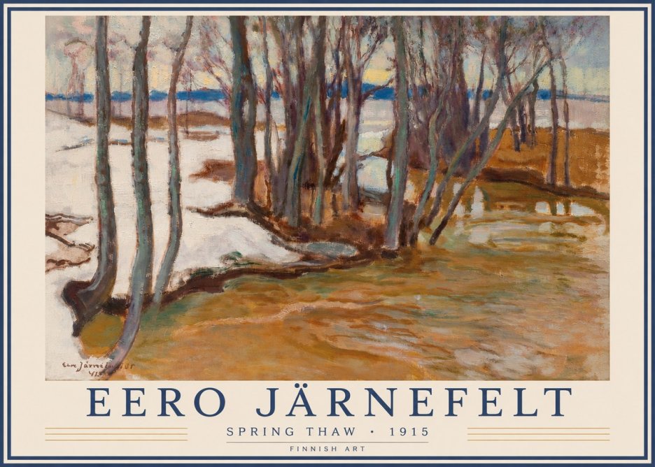 Eero Järnefelt Spring Thaw No3 - Poster