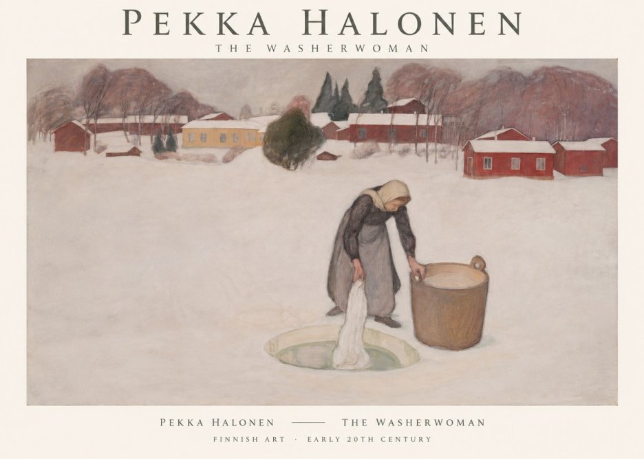Pekka Halonen The Washerwoman No1 - Poster