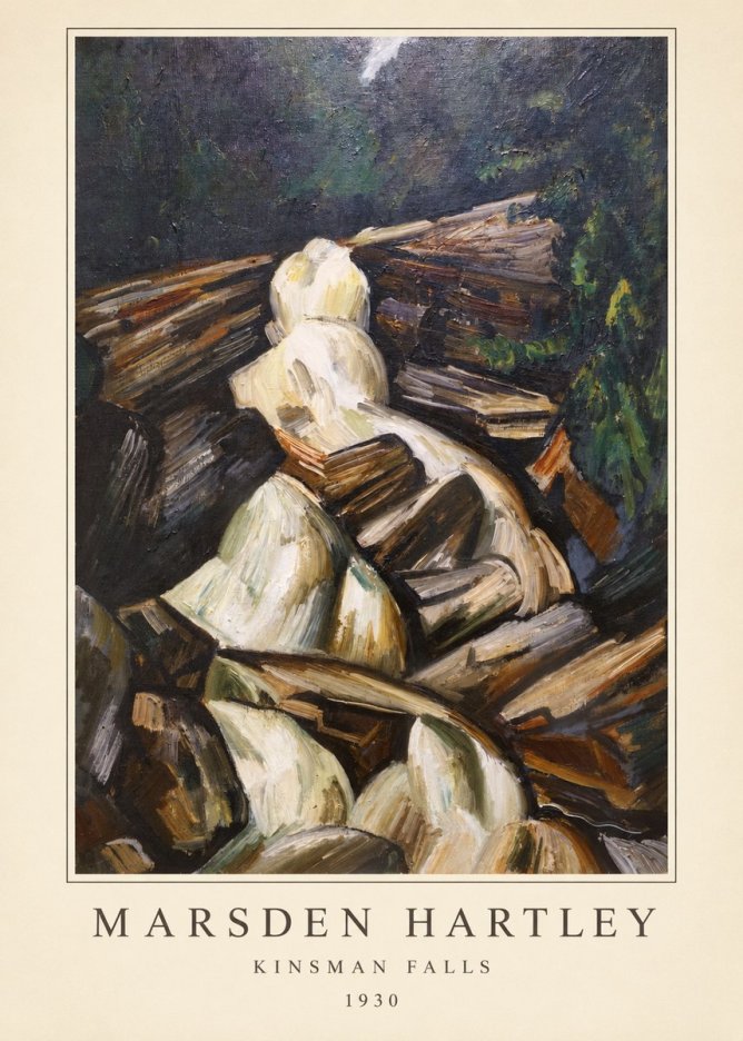 Marsden Hartley Kinsman Falls No3 - Poster