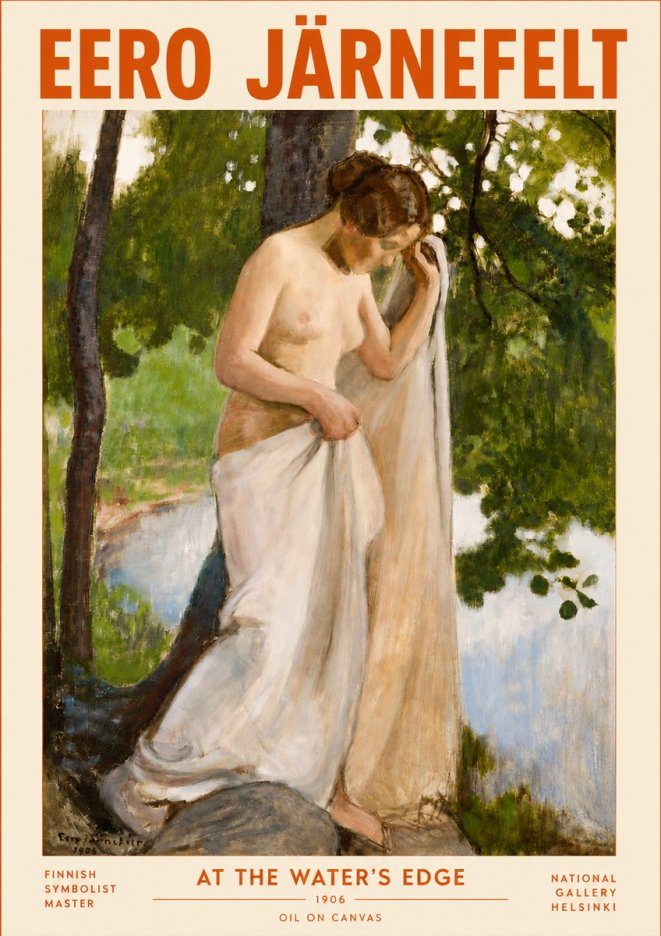Eero Järnefelt At the Water's Edge No4 - Poster