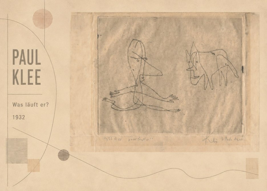 Paul Klee Was Läuft Er? No2 - Poster